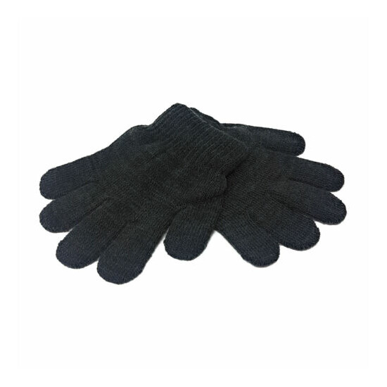 WHOLESALE Kids Magic Gloves Winter BULK Warmth Girls Boys Black Warm Childrens  image {5}