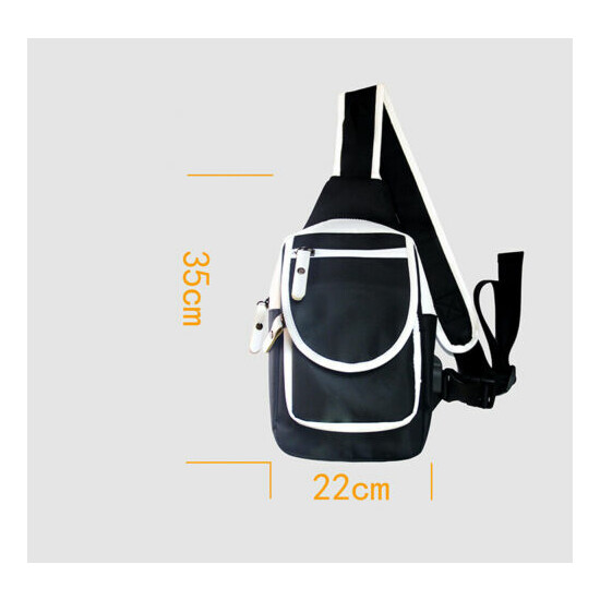 Sword Art Online Shoulder Bag Chest Bag W/ USB Charging Port Sling Bag Backpack image {2}