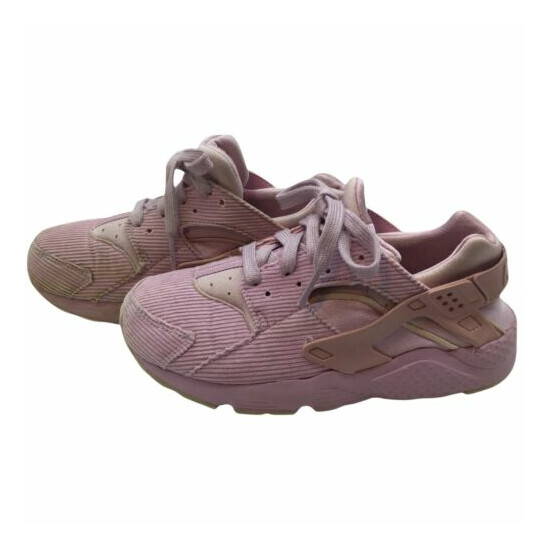 Nike sneakers athletic Huarache Run Pink Girls Size 2 Youth image {1}