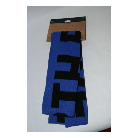 NWT $50 Unisex The North Face Logo Scarf Blue Black winter snow  image {1}