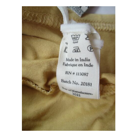 NEW Kate Quinn Gnome Hat 12-18m Bamboo "New Wheat" Yellow Knot Slouch Stretchy image {4}