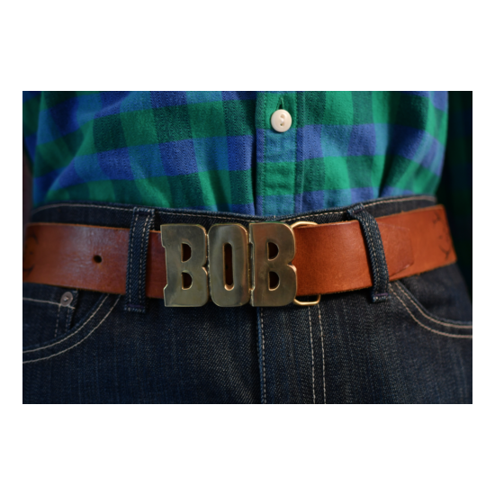vintage BOB BELT BUCKLE  image {1}