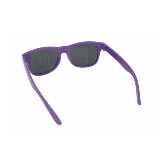 Childrens Purple Frame Sunglasses Kids Shades Childs Sunnies Tinted Lens KR006 image {3}
