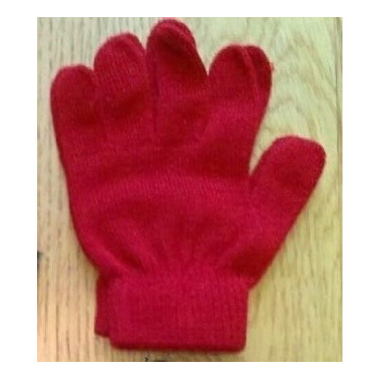 NEW STRETCHY GLOVES knitted Girls Boys to Juniors to Adult NWT from USA! image {2}