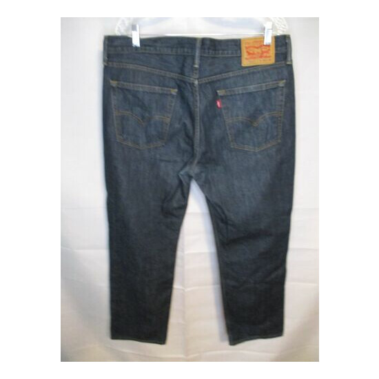 Levi's 514 100% Cotton 36 x 29 Med Rinse Slim Fit Straight Leg Blue Jeans image {1}