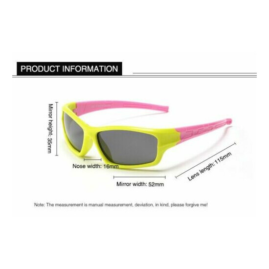 Kids Polarized Sunglasses Cycling Outdoor Fashion Sporty Girls Boys UV400 I370 image {2}