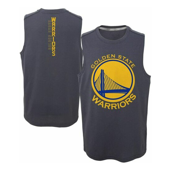 Outerstuff NBA Youth Boys (8-20) Golden State Warriors Ultra Muscle Tank Top image {1}