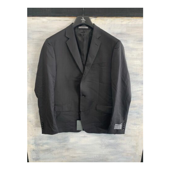 JOHN W. NORDSTROM Classic Fit Tic Weave 100% WOOL Blazer Jacket, 44L - Charcoal image {3}