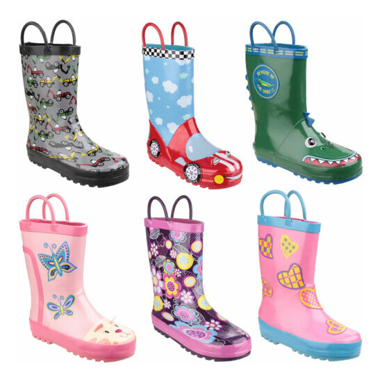 Cotswold Puddle Boot Kids Boys Girls Infants Wellingtons Wellies UK4.5-13 image {1}