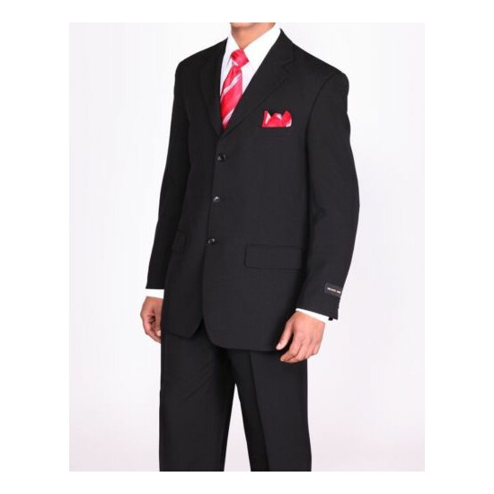 Men's Basic Single Breast 3 Button Work Suit with Pants Fortino Landi 802P image {1}