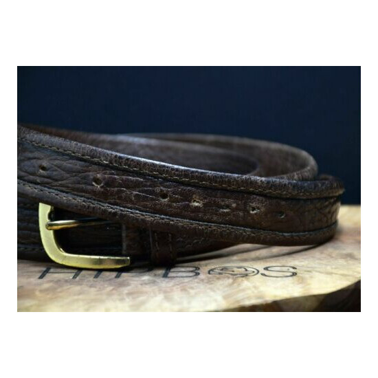 Canovas Club Vintage Mens Classic Leather Belt Brown Size 32 Thumb {4}