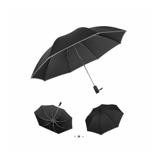 Automatic Umbrella Reverse Folding Business Umbrella& Reflective Strip handy ' image {3}