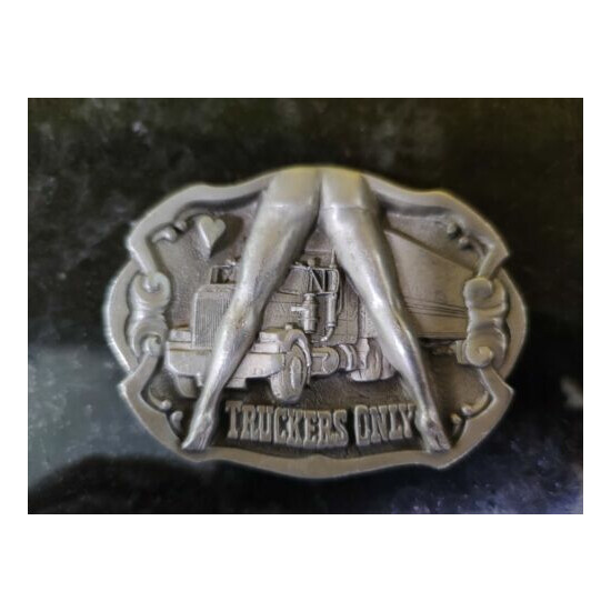 VIN 1992TRUCKERS ONLY DRAGON Collec.~TANSIDE ENGLAND-DD132 PEWTER BELT BUCKLE F2 image {1}