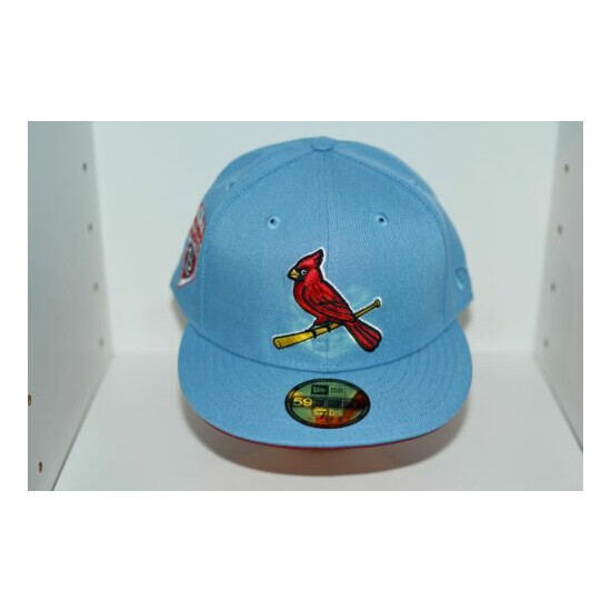 ST. LOUIS CARDINALS 2011 WORLD SERIES CHAMPIONS NEW ERA FITTED HAT - Sz 7 1/2 image {1}