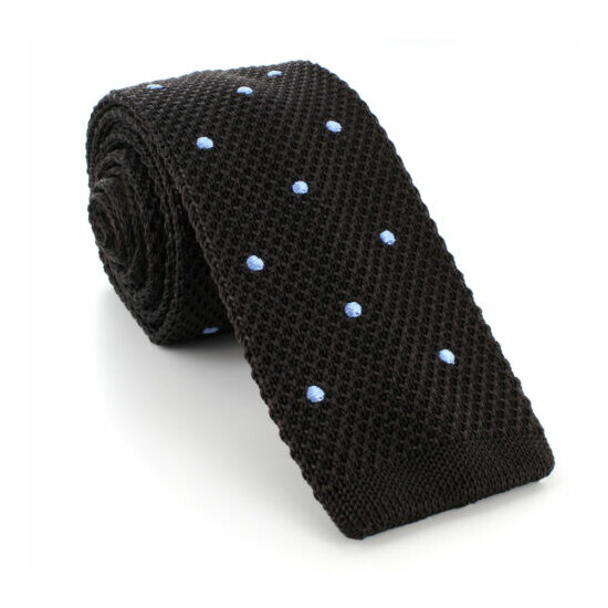 Michelsons UK - Silk Knitted Skinny Spot Ties image {2}