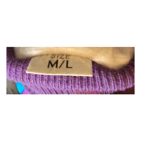 Vintage Aspen Retro Winter Gloves Thinsulate Size Medium Large 90s Teal Purple image {3}