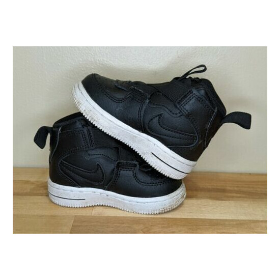 Infant size 4C Nike Force 1 Highness Black & White Baby Shoes BQ3600-001 image {1}