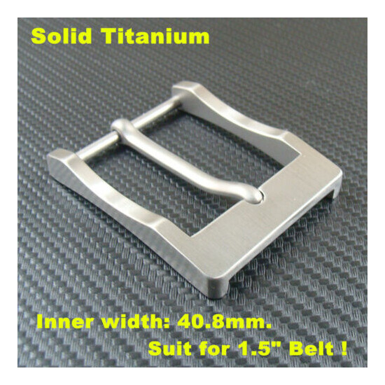 Titanium Belt Buckles Anti-Allergy Belt pin Buckle for 35mm/38mm Belt Z295 image {2}
