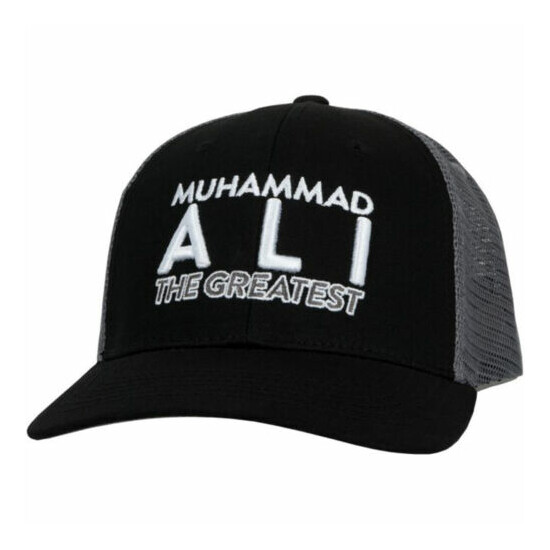 Title Boxing Muhammad Ali 3.0 Flat Bill Adjustable Cap - Black/Gray image {1}
