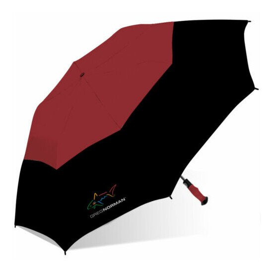 Greg Norman Shark 56" Double Canopy Folding 2-Person Umbrella WC image {3}