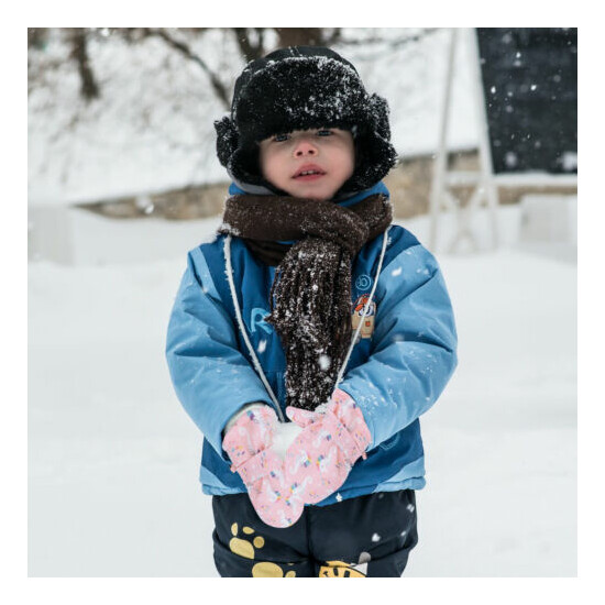 Kids Boys Girls Winter Warm Gloves Ski Windproof Thermal Snow Outdoor Mittens US image {3}