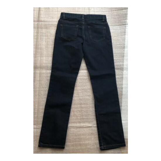 Childrens Place Denim Jeans Girls Size 10 Skinny Adjustable Waist Dark Wash H2 image {4}