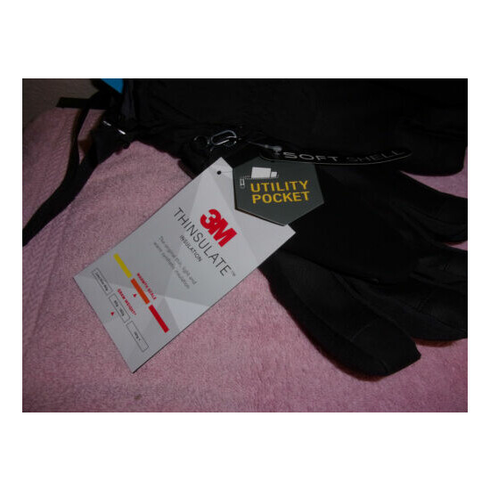 MWN'S COLD FRONT 3M THINSULATE SOLF SHELL WINTER GLOVE w/ POCKET image {3}