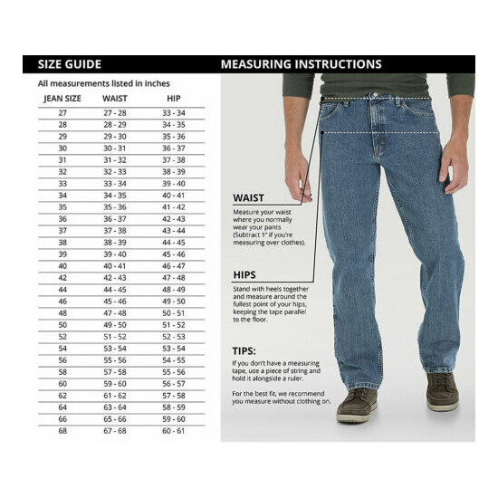 Wrangler Mens RUGGED WEAR Regular Straight Fit / Relaxed Fit Jean ALL SIZES NEW image {2}