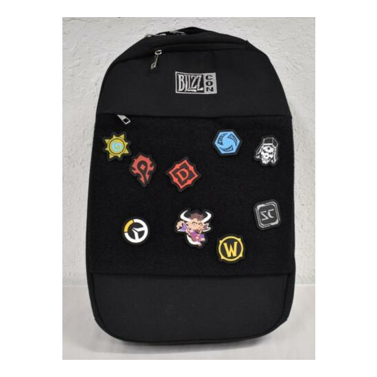 Blizzard BlizzCon Black Backpack With Self Adhesive Patches image {1}