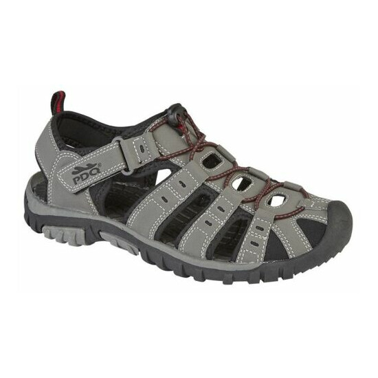 Boys Childs Summer Hiking Walking Trail Sandals - Blue Grey Brown Size 2 3 4 5 6 image {3}