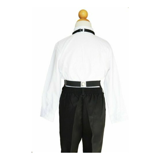  BOYS RECITAL, RING BEARER TUXEDOS With TAILS, BLACK, 2T to 20 image {3}