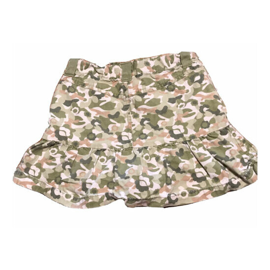 Gymboree Girls Skort Skirt Size 7 Camouflage Adjustable Waist Green Outdoors image {2}