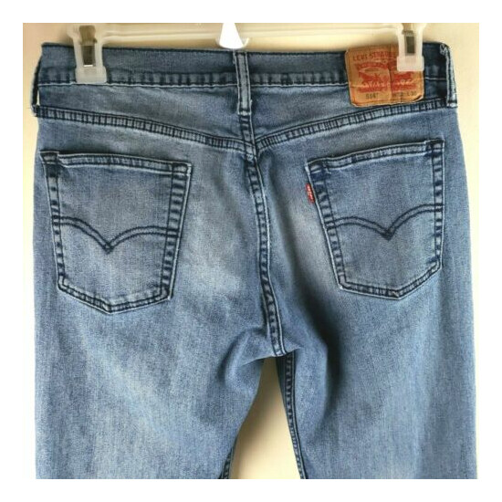 Levi's jeans men's Size 32x30 straight fit 514 stretch denim pants flex comfort image {1}