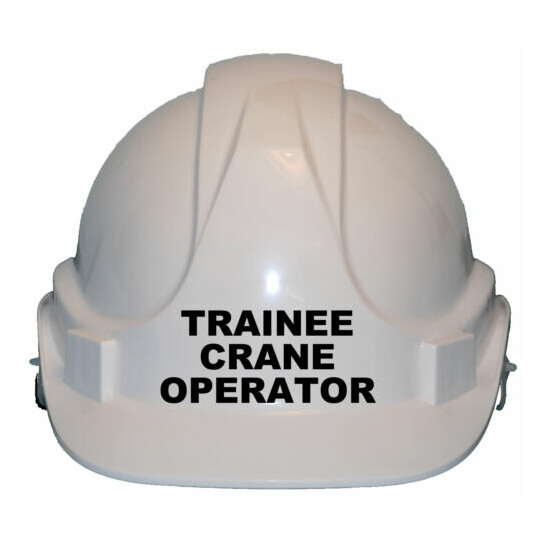 Trainee Crane Operator Children's Kids Hard Hat Safety Helmet 1-7 Years Approx image {1}