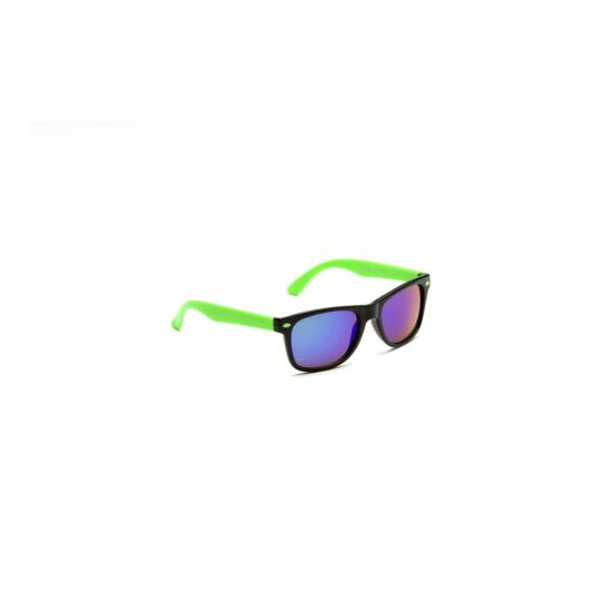 Kid's EyeLevel Mirrored Sunglasses - Celebration - Blue, Purple or Green Frame image {1}