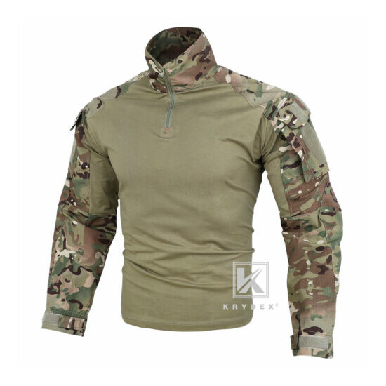 KRYDEX G3 Combat Uniform Tactical BDU Shirt & Pants w/ Knee Pads Camo Multicam image {2}