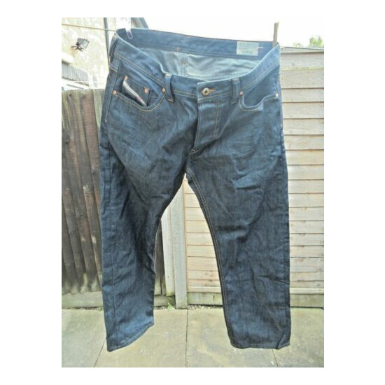 Diesel Larkee Jeans Mens W36 L28 Regular Straight 008z8 Button Fly image {1}