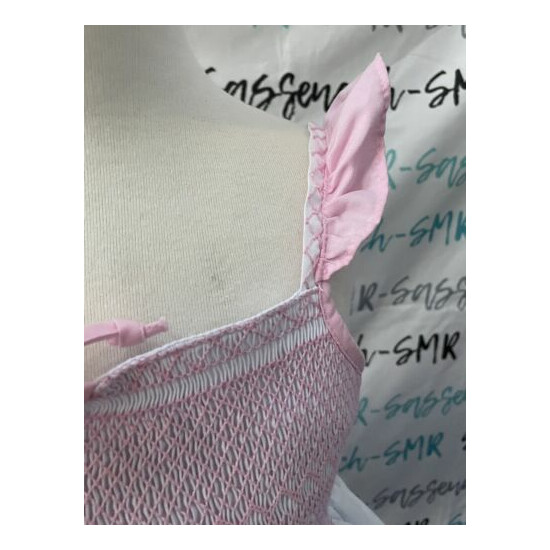 Girls WDW Well Dressed Wolf Pink Smocked Marshmallow Tunic Set Size 6 EUC image {4}