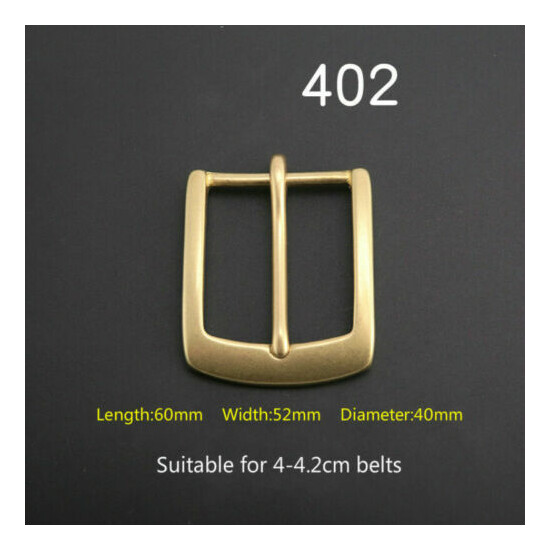 2X DIY Solid Brass Pin Buckle for Men Leather Belt Replacement Strap Accessories image {8}