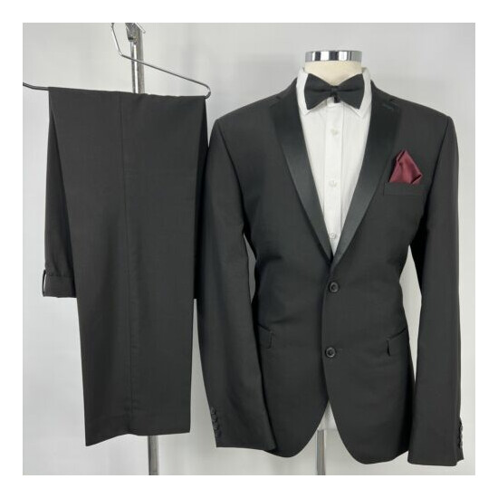 Men’s Next Tailoring Modern Black Dinner Suit Suit-Chest 44L-Waist 36-Leg 33 image {1}