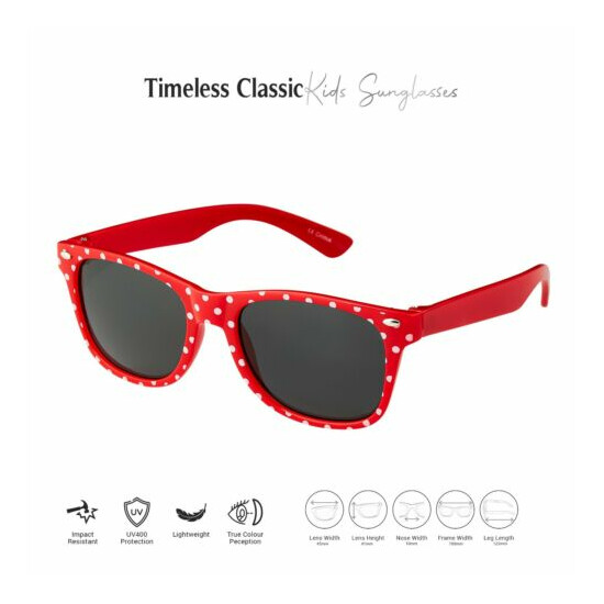 Childrens Sunglasses Kids Classic Shades Girls Boys Fashion Glasses Retro UV400 image {5}