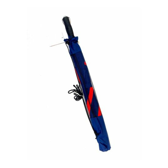 Wind Explorer Navy/Red Two-Person Extra Wide Stick Umbrella image {4}