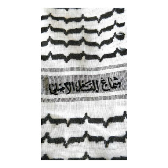 Palestinian Shemagh (scarve) Black/White, Genuine & Original & highest quality  image {4}