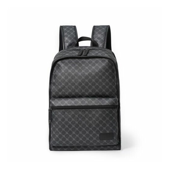 Brand New Laptop Bag Genuine Leather Collage Travel Backpack Men Casual Rucksack image {1}