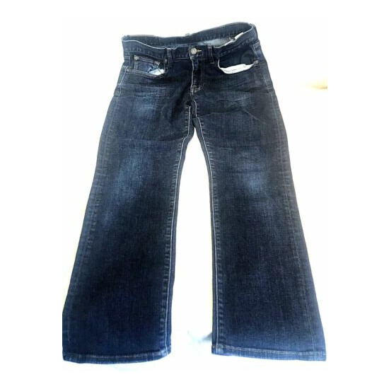 Lucky Brand 410 Jeans Men 31 Norm Athletic Slim Blue Straight Leg Dark Stretch image {2}
