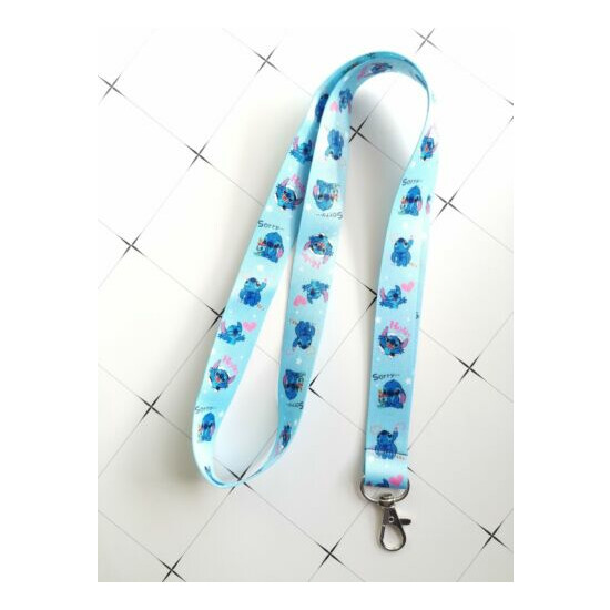 lot cartoon lilo stitch Straps Lanyard ID Badge Holders Mobile Neck Key chain image {3}