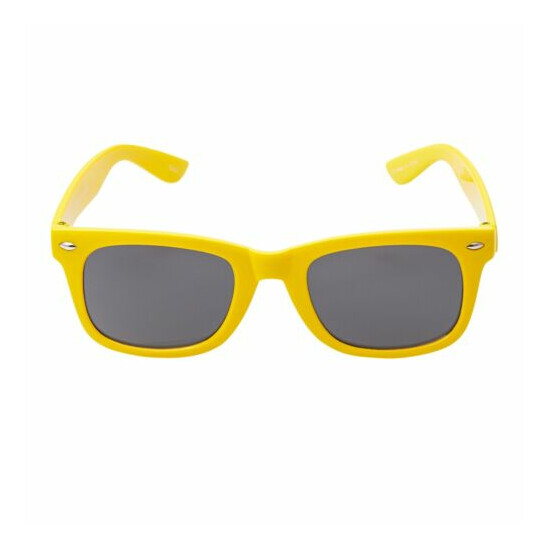 Yellow Kids Childrens Sunglasses Girls Boys Classic Shades Fashion Glasses UV400 image {4}
