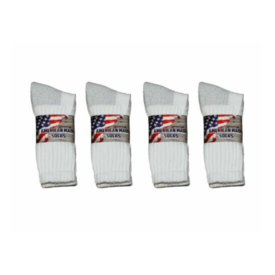 $averPak-American Made Cotton Blend Heavy Duty Work and Athletic Crew Sock image {4}