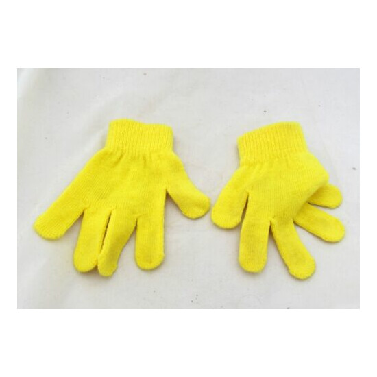 SpongeBob Squarepants Yellow Kids Children's Cute Soft Warm Winter Gloves image {3}