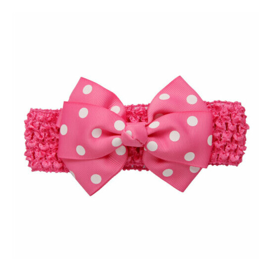Girls Wave Headbands Bowknot Hair Accessories For Girls Infant Hair Band image {4}
